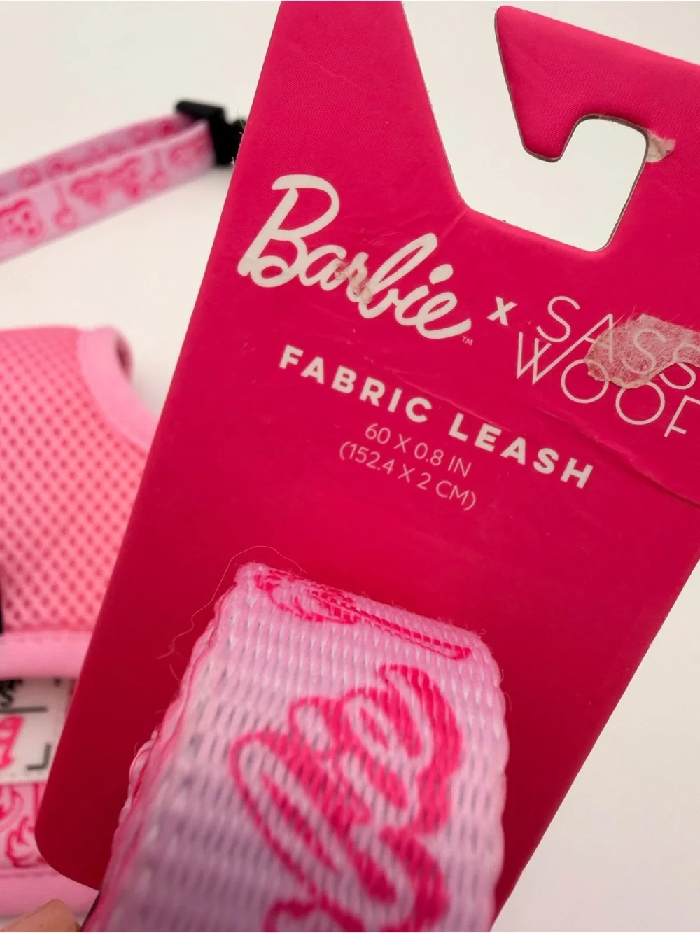 Barbie Pink Dog Harness and Leash Set - Large